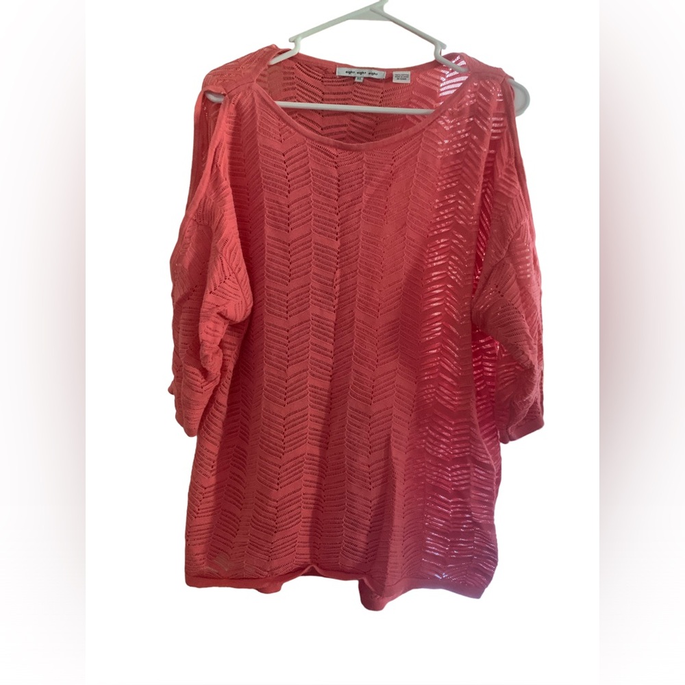 Cold shoulder sweater